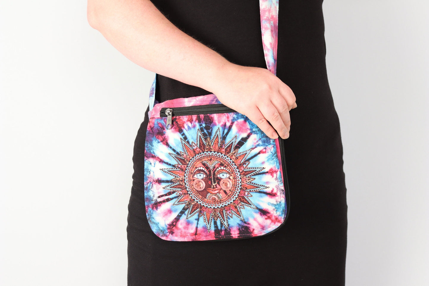 Tie-Dye Shoulder Bag - Tribal Sun