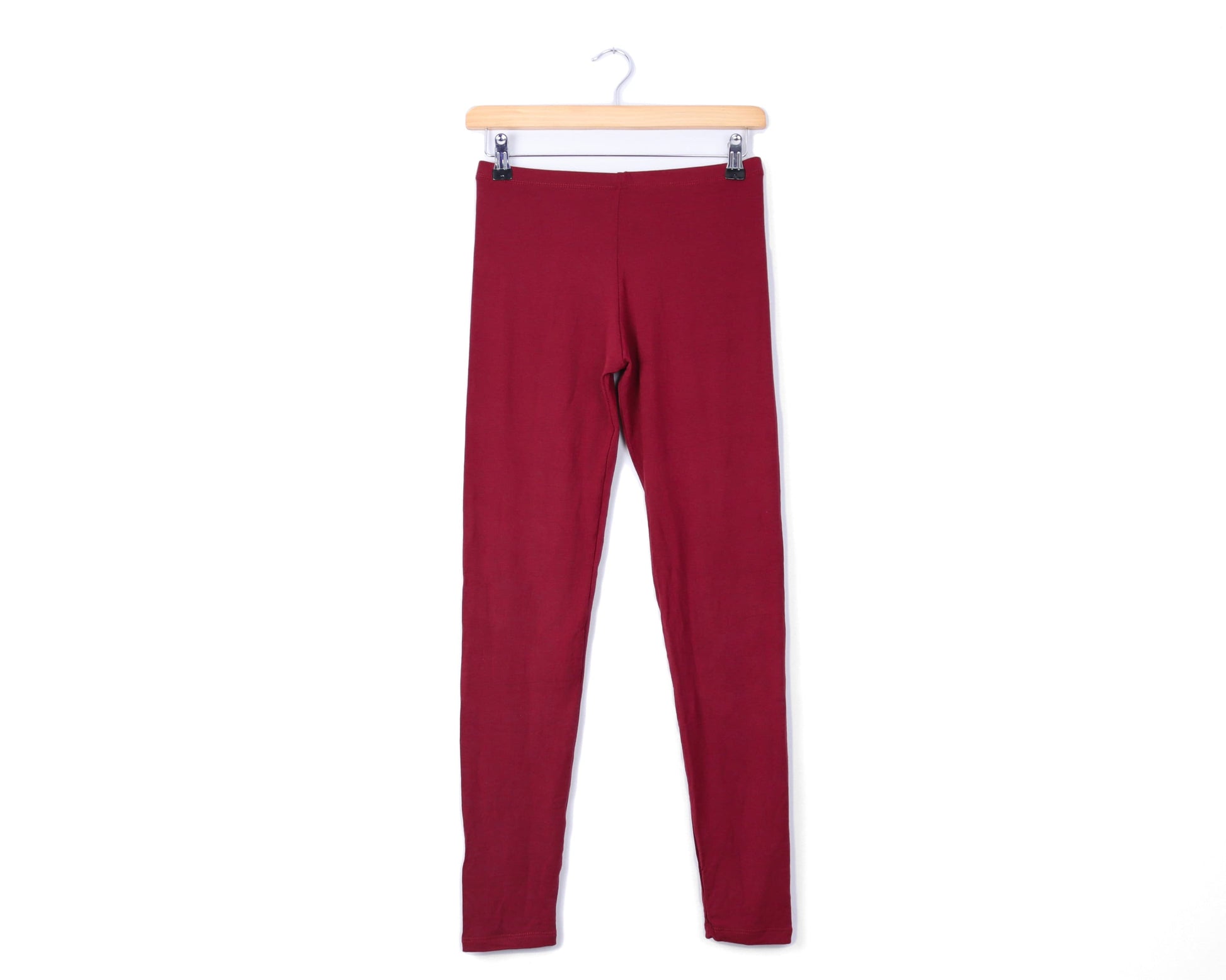 Plain Leggings - Wine Red - Bare Canvas