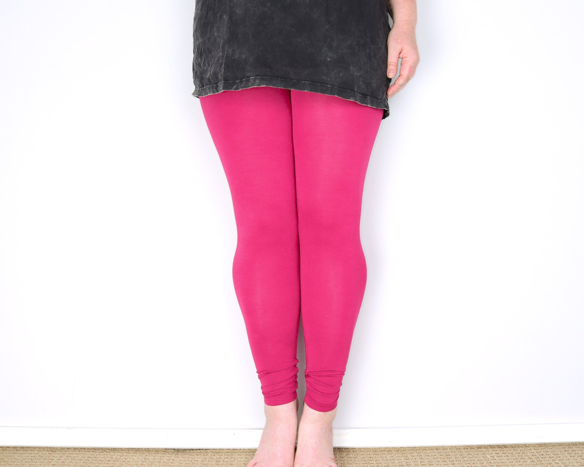 Plain Leggings - Hot Pink - Bare Canvas