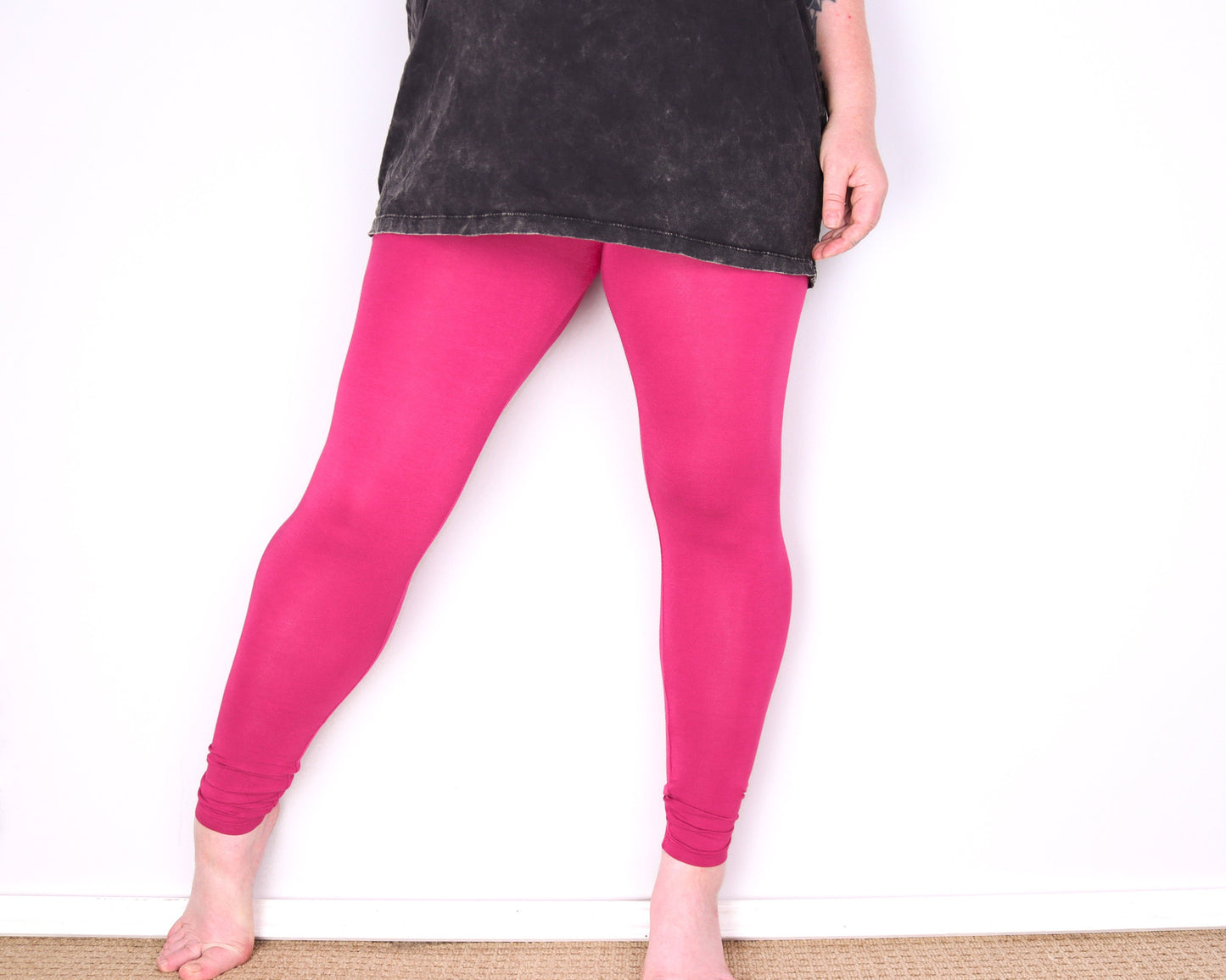 Plain Leggings - Hot Pink - Bare Canvas