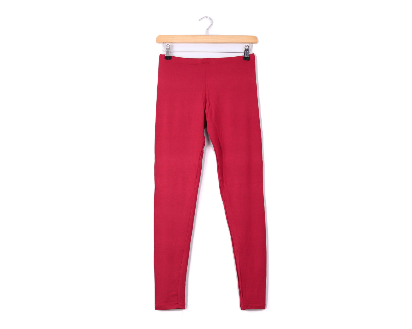 Plain Leggings - Ruby Red - Bare Canvas