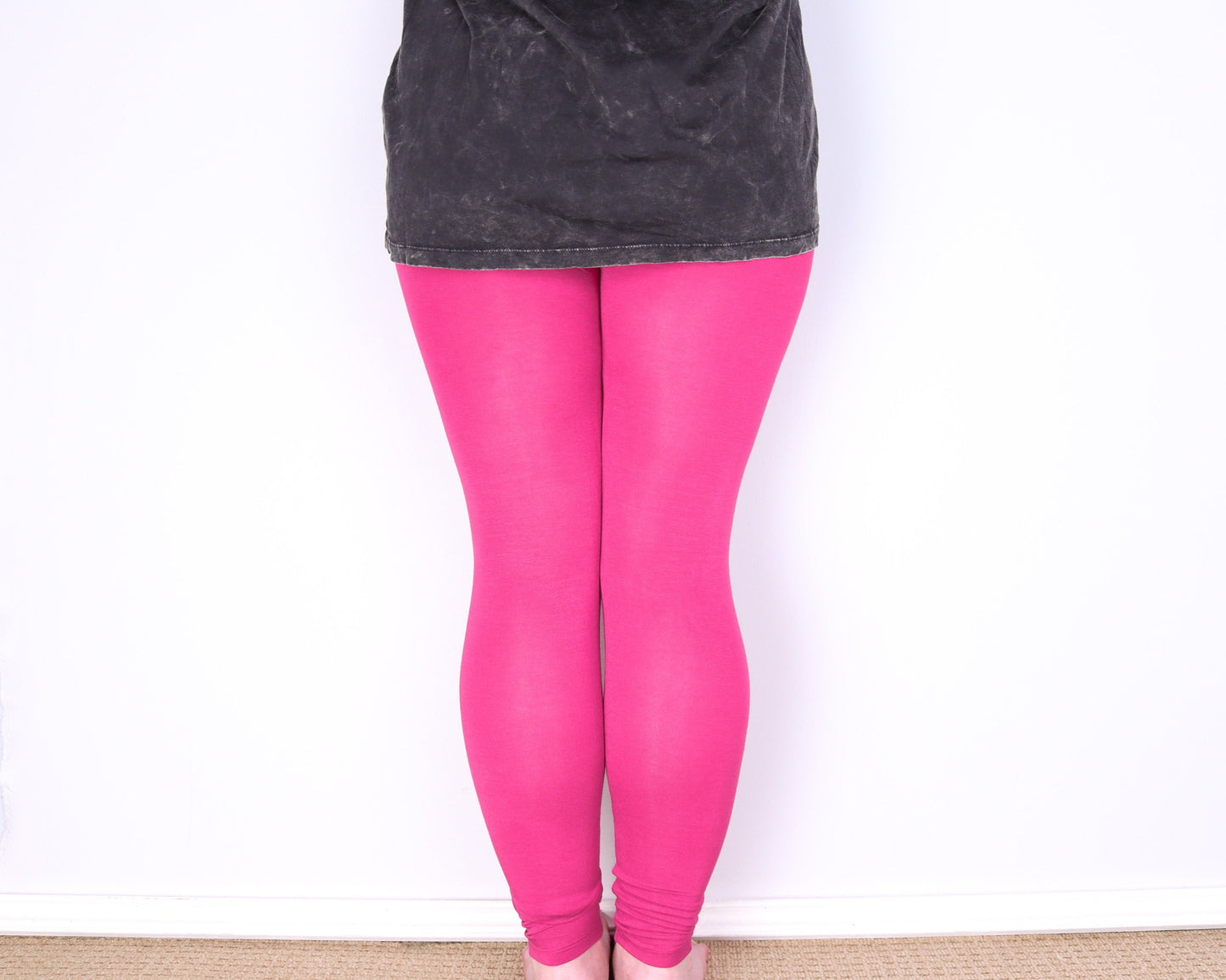 Plain Leggings - Hot Pink - Bare Canvas